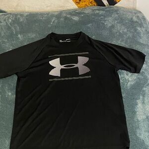 Under Armour Black Tee with White Logo